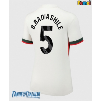 Chelsea Benoit Badiashile #5 Tricou Fotbal Replică 2025-26 Femei Deplasare